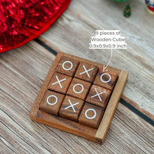 Load image into Gallery viewer, Tic Tac Toe for Kids and Adults Coffee Table Living Room Decor and Desk Decor Family Games Night Classic Board Games Wood Rustic for Families Size 4 Inch
