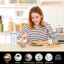 Load image into Gallery viewer, Mini Portable Travel Electric Kettle ,Fast Water Boil Small Tea Pot,Automatic Shut-Off Teapot,Dry Protection Small Electric Kettle,Suiable for Making Tea, Coffee, Baby Milk and Fast Food While Traveling

