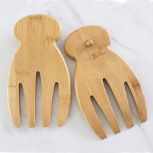 Load image into Gallery viewer, Totally Bamboo Salad Hands, Bamboo Salad Server Set
