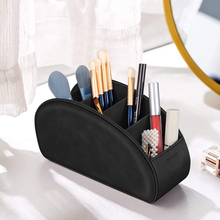 Load image into Gallery viewer, Remote Control Holder with 5 Compartments, KENOBEE Anti-Slip Desktop Caddy Storage Organizer for Remote Controllers, Office Supplies, Makeup Brush, Media Accessories
