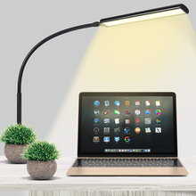 Load image into Gallery viewer, Desk Lamp with Clamp, Led Desk Lights, 360° Adjustable Architect Clip on Gooseneck Table Lamp -10W Memory Eye-Care Stepless Dimming, 3 Color 10 Lighting Modes for Home Office Dorm Reading Study

