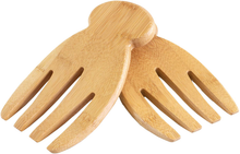 Load image into Gallery viewer, Totally Bamboo Salad Hands, Bamboo Salad Server Set

