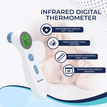 Load image into Gallery viewer, Forehead Thermometer, Infrared Thermal Scanner for Body Temperature, Thermometer for Adults and Kids with Fever Alarm, 2-In-1 Contactless Thermometer
